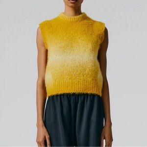 Tibi Mustard Knit Sweater